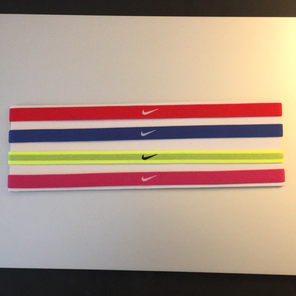 NWOT Nike Swoosh Thin Sports Headband Bundle